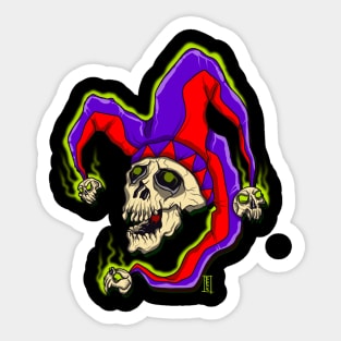 Skull jester Sticker